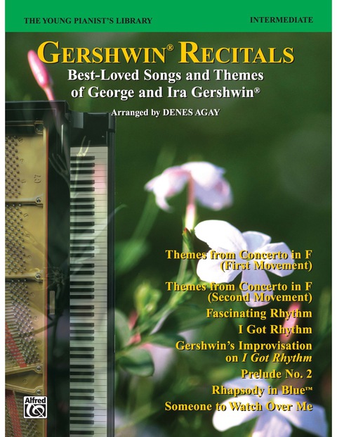 Cover image for book The Young Pianist's Library - Gershwin Recital Pieces, Book 14C: For Intermediate (Level 4) Piano