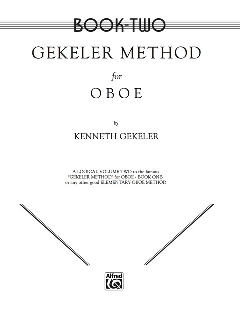 Cover image for book Gekeler Method for Oboe, Book II