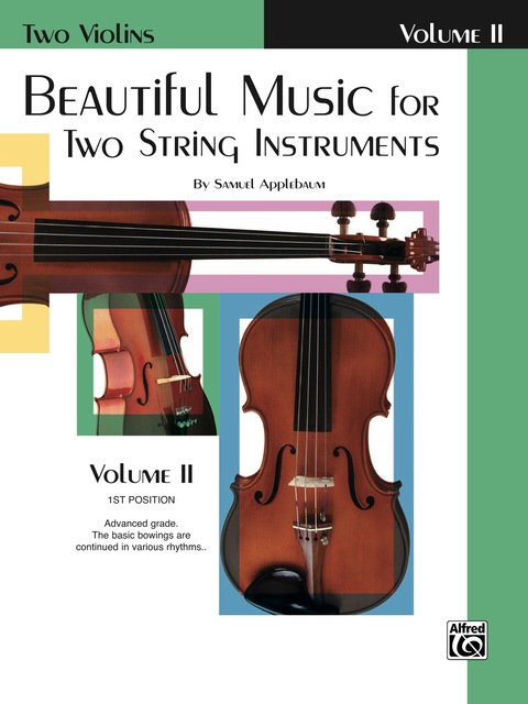 Cover image for book Beautiful Music for Two String Instruments, Book II for Two Violins