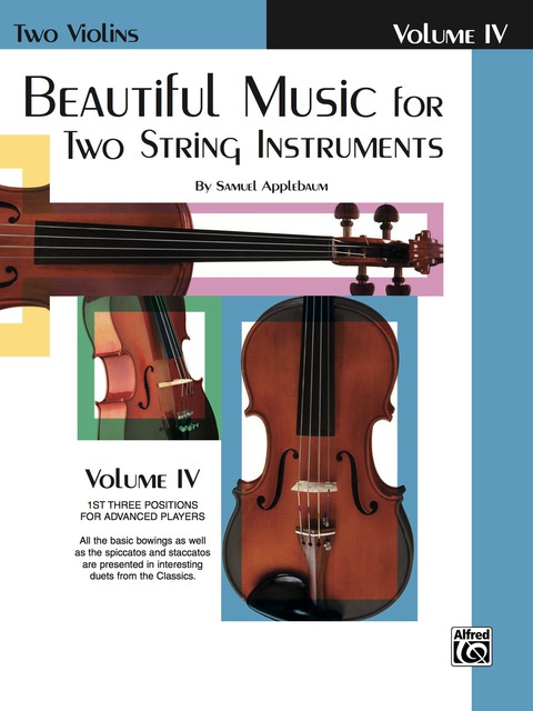 Cover image for book Beautiful Music for Two String Instruments, Book IV: 2 Violins