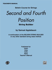Cover image: 2nd and 4th Position String Builder - Teacher's Manual 1st edition 9780757991677