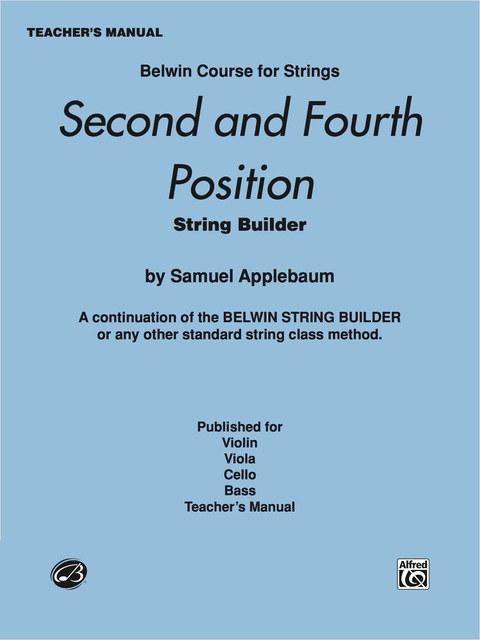 Cover image for book 2nd and 4th Position String Builder - Teacher's Manual