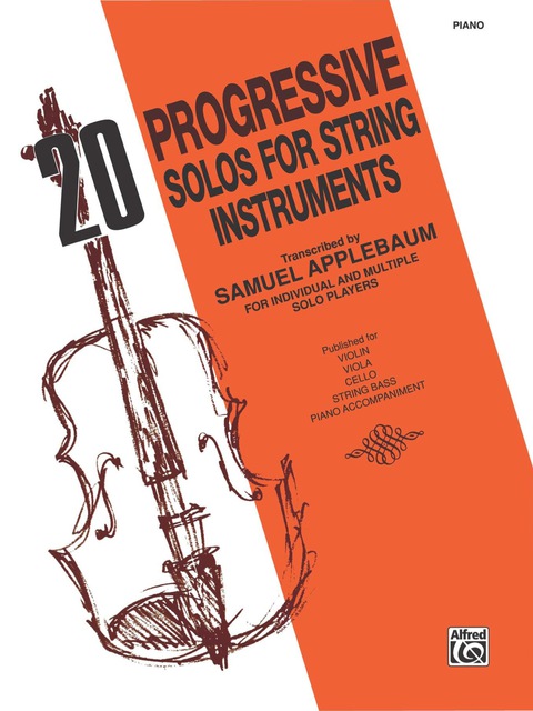 Cover image for book 20 Progressive Solos for String Instruments: Piano Accompaniment