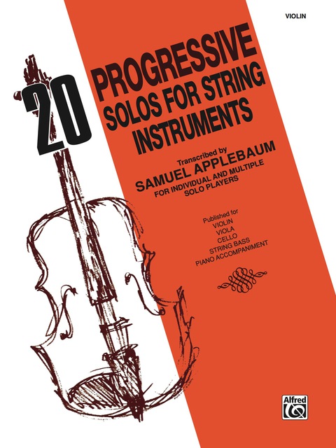 Cover image for book 20 Progressive Solos for String Instruments: Violin