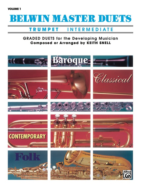 Cover image for book Belwin Master Duets - Trumpet, Intermediate, Volume 1