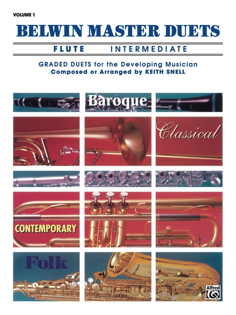 Cover image for book Belwin Master Duets - Flute, Intermediate, Volume 1: Flute Duets
