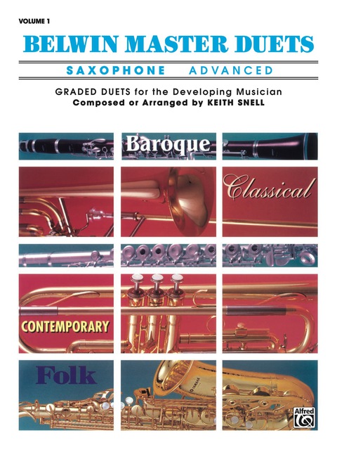 Cover image for book Belwin Master Duets - Saxophone, Advanced, Volume 1: Saxophone Duets