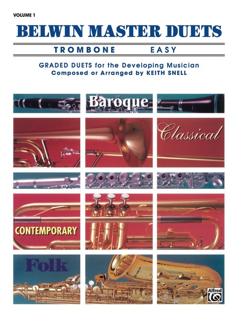 Cover image for book Belwin Master Duets - Trombone, Easy, Volume 1: Trombone Duets
