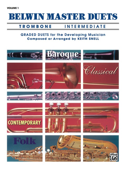 Cover image for book Belwin Master Duets - Trombone, Intermediate, Volume 1: Trombone Duets