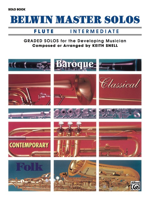 Cover image for book Belwin Master Solos - Flute, Intermediate, Volume 1: Flute Solos