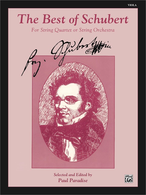 Cover image for book The Best of Schubert: For Medium to Advanced Viola
