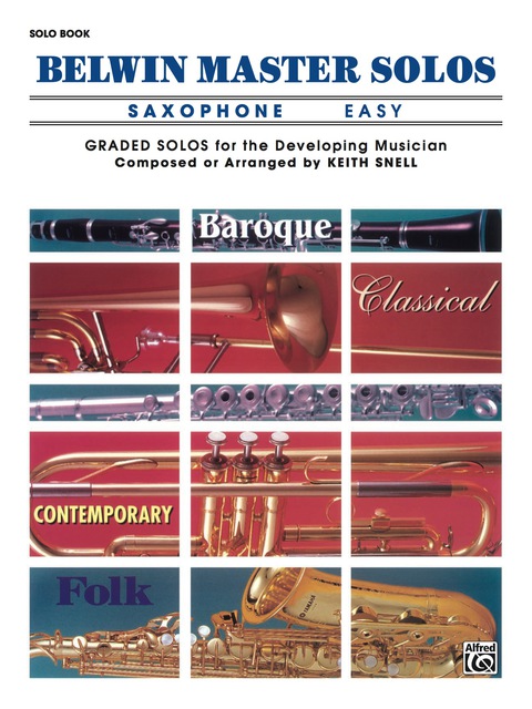 Cover image for book Belwin Master Solos - Alto Saxophone, Easy, Volume 1: Alto Saxophone Solos