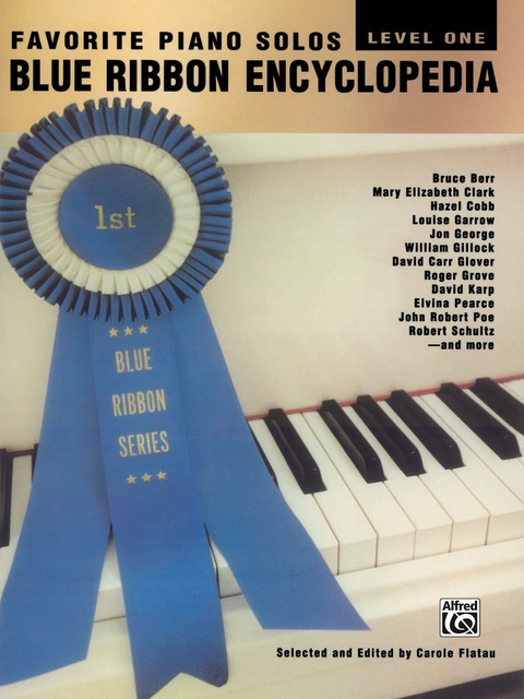 Cover image for book Blue Ribbon Encyclopedia, Level 1: Favorite Piano Solos for Elementary Piano