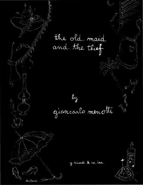 Cover image for book The Old Maid and the Thief: Opera Vocal Score