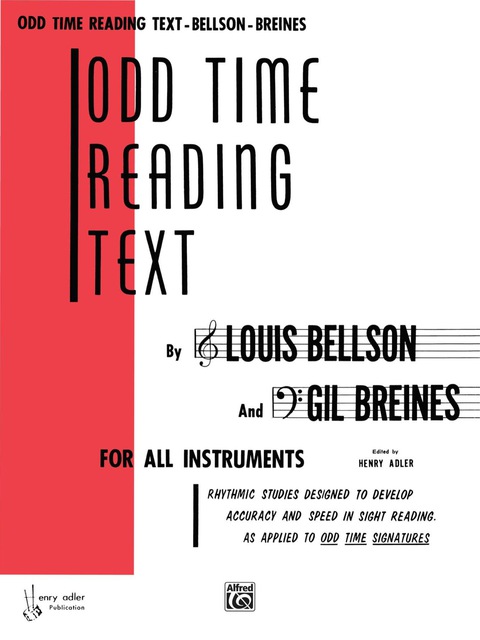 Cover image for book Odd Time Reading Text: For All Instruments