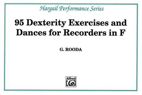 Cover image for book Finger Dexterity Exercises for Recorders in F