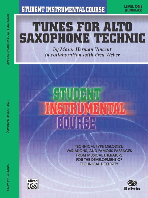 Cover image for book Student Instrumental Course: Tunes for Alto Saxophone Technic, Level 1