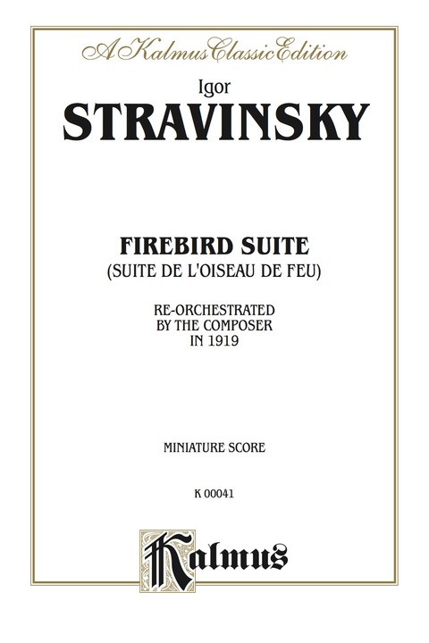Cover image for book Firebird Suite (Suite de L'Oiseau de Feu): Re-Orchestrated by the Composer in 1919 (Miniature Score)