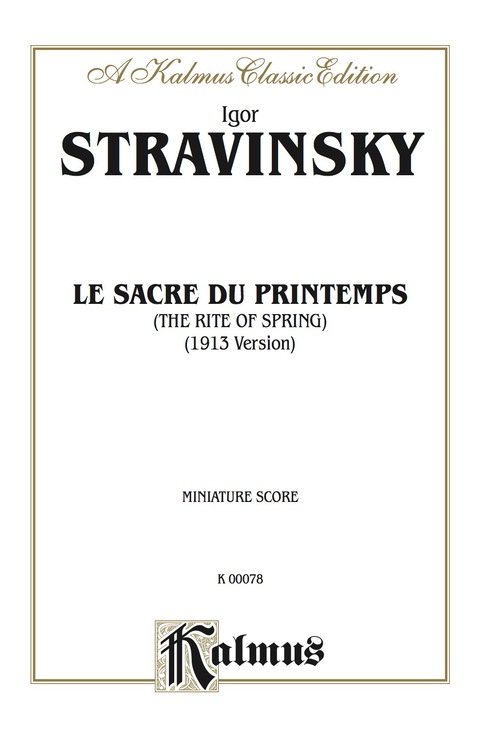 Cover image for book Le Sacre du Printemps (The Rite of Spring): Full Orchestra (Miniature Score)