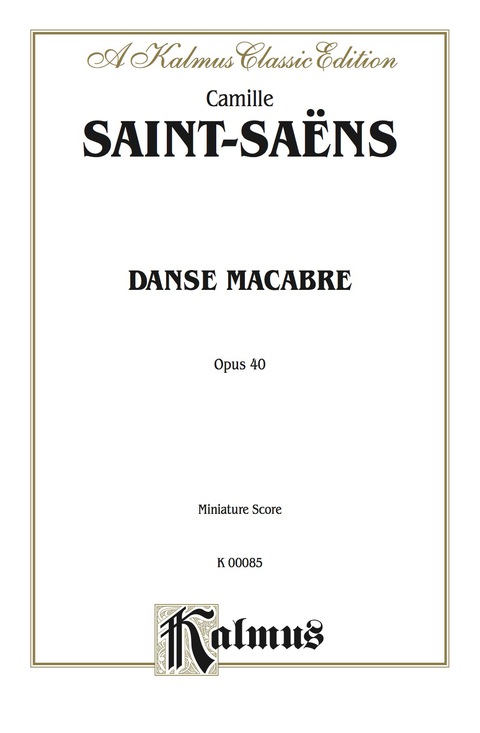 Cover image for book Danse Macabre, Op. 40: Full Orchestra (Miniature Score)