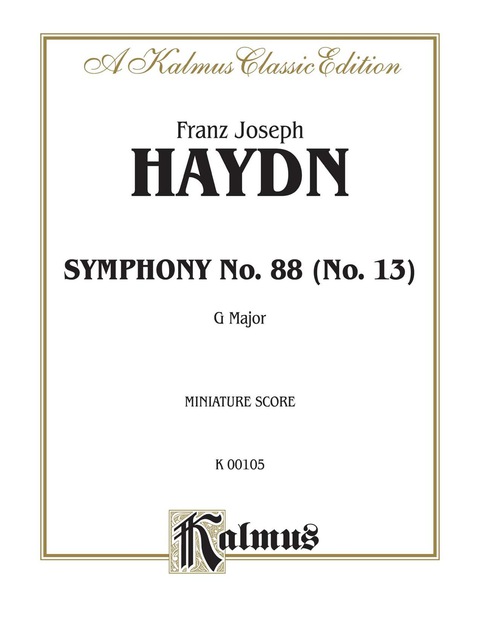 Cover image for book Symphony No. 88 in G Major: Full Orchestra (Miniature Score)