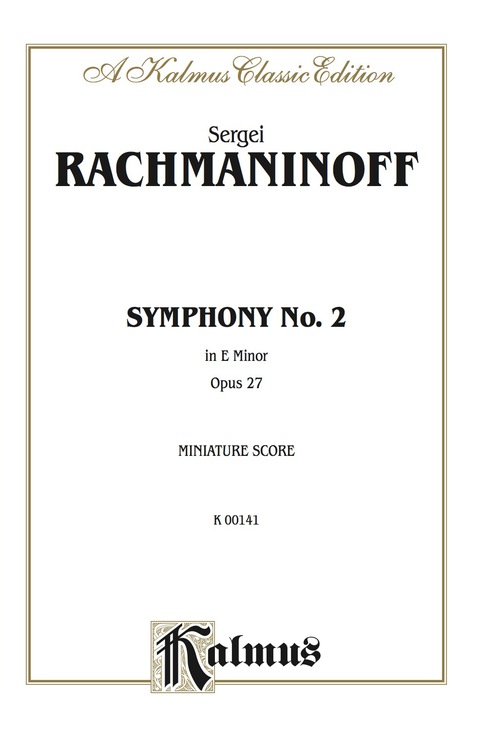 Cover image for book Symphony No. 2 in E Minor, Opus 27: Full Orchestra (Miniature Score)