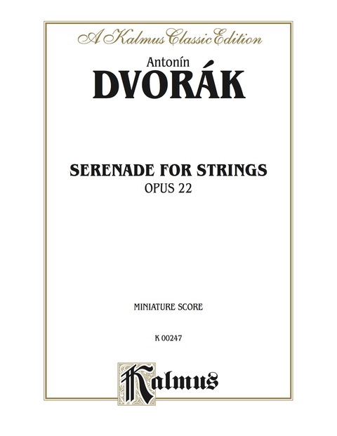 Cover image for book Serenade for Strings, Opus 22: String Orchestra (Miniature Score)