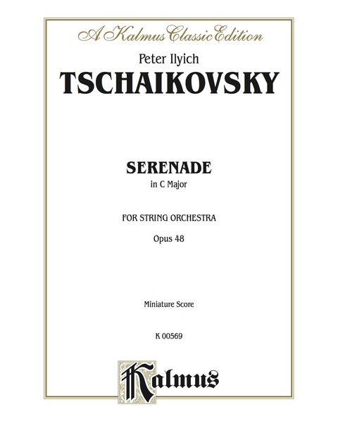 Cover image for book Serenade for String Orchestra, Opus 48: Full Orchestra (Miniature Score)