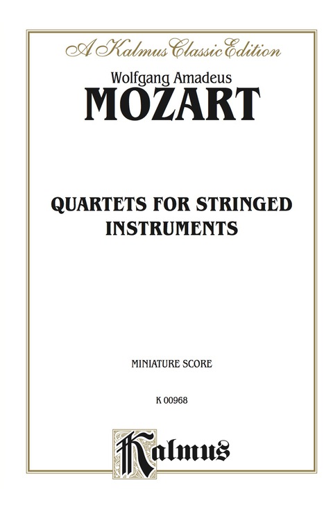 Cover image for book String Quartets, K. 80, 155, 156, 157, 158, 159, 160, 168, 169, 170, 171, 172, 173: String Quartet (Miniature Score)