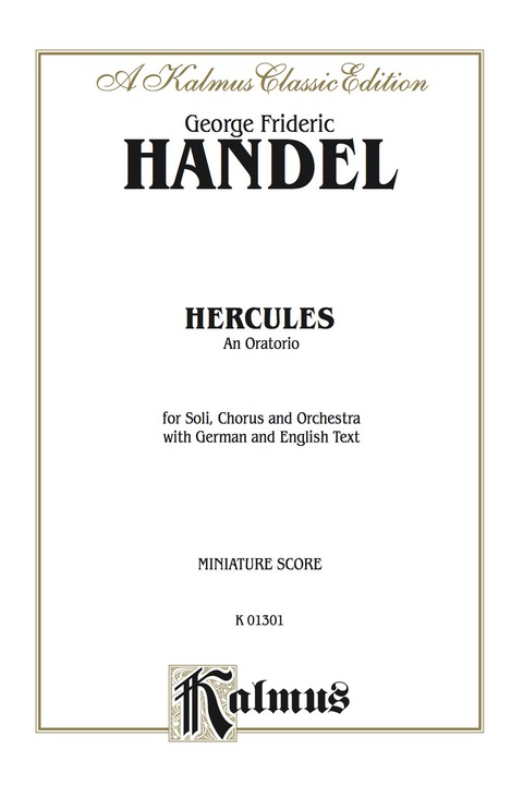Cover image for book Hercules (1745), An Oratorio: For SSATBB Solo, SATB Chorus/Choir with English Text (Miniature Score)