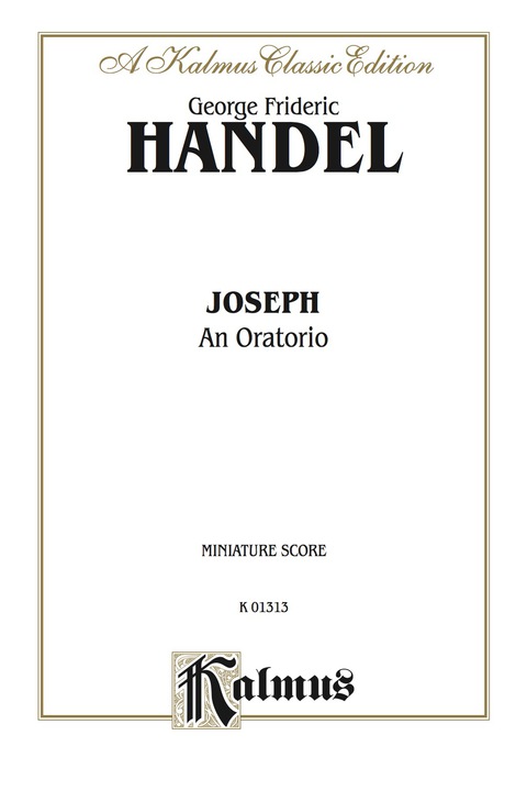 Cover image for book Joseph (1744), An Oratorio: Miniature Score
