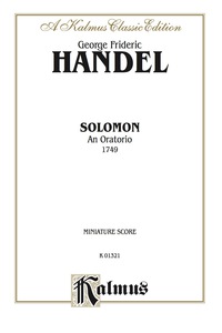 Cover image: Solomon (1749), An Oratorio: Miniature Score 1st edition 9780769266817