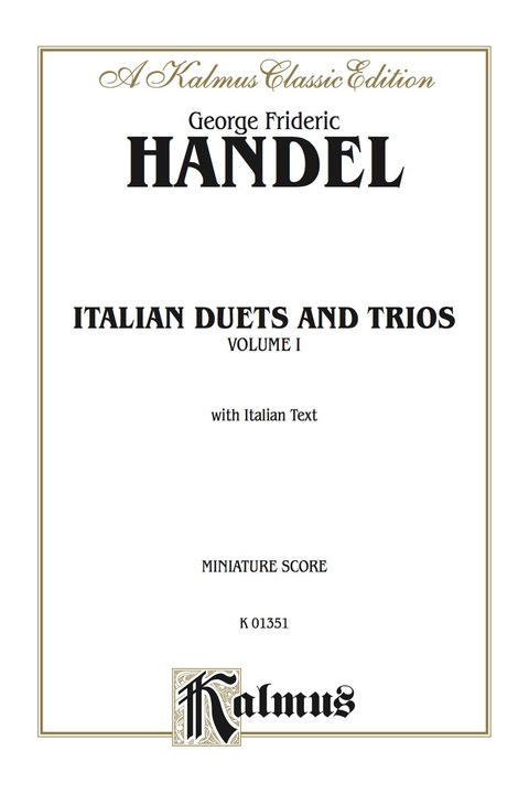 Cover image for book Italian Duets and Trios, Volume I: Vocal Collection (Miniature Score) with Italian Text