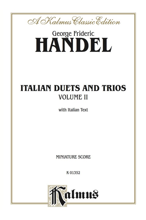 Cover image for book Italian Duets and Trios, Volume II: Vocal Collection (Miniature Score) with Italian Text