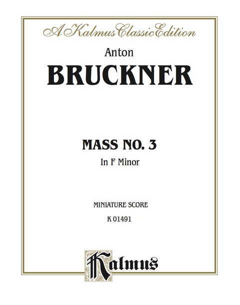 Cover image for book Mass No. 3 in F Minor: Miniature Score