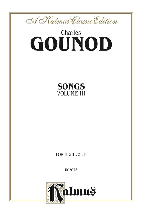 Cover image for book Songs, Volume III: For High Voice