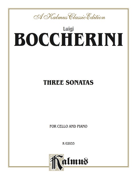 Cover image for book Three Sonatas for Cello and Piano