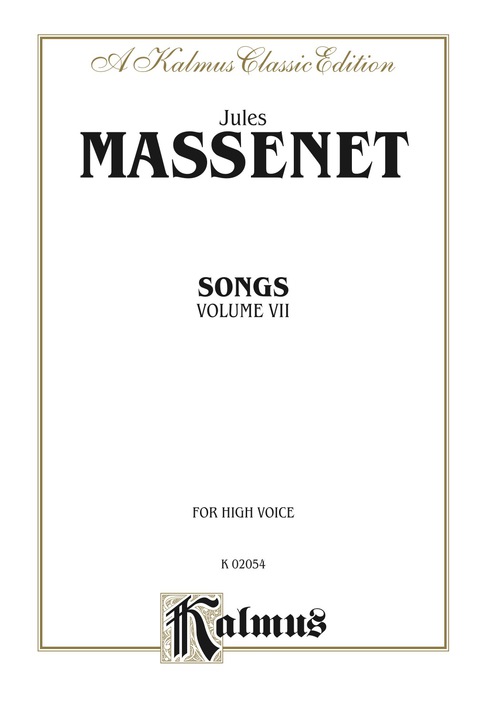 Cover image for book Songs, Volume VII: For High Voice