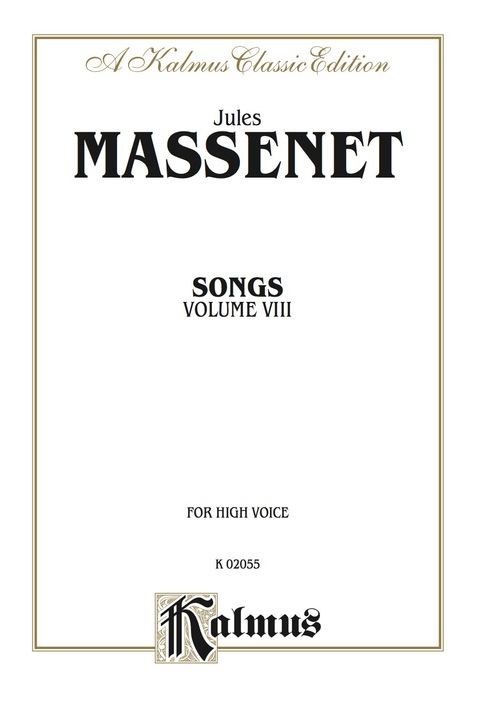 Cover image for book Songs, Volume VIII: For High Voice