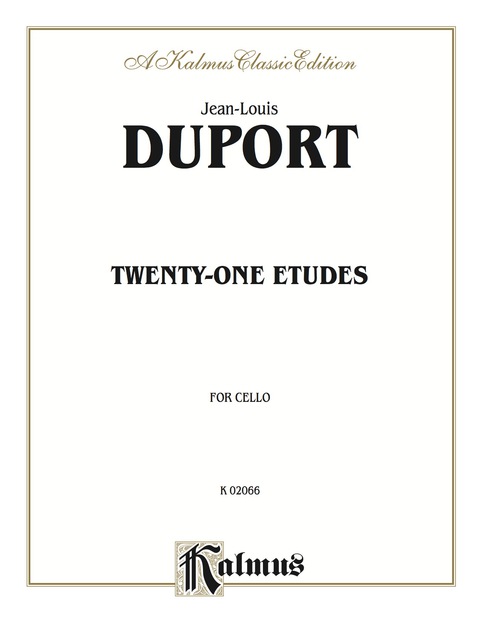 Cover image for book Twenty-one Etudes: For Cello