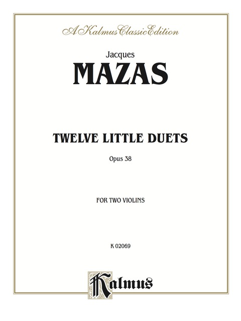 Cover image for book Twelve Little Duets, Op. 38: For Two Violins