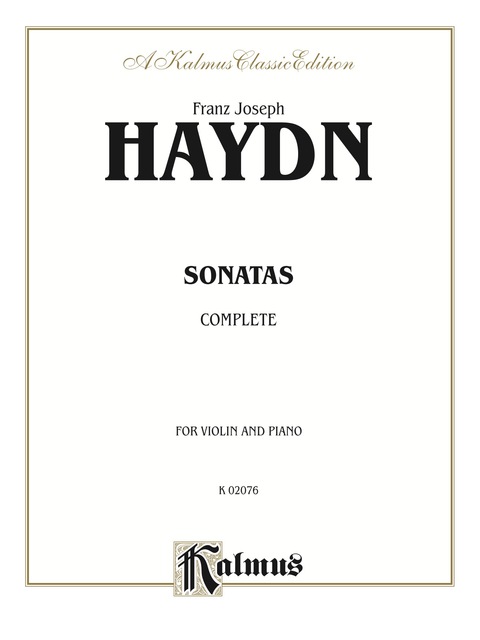 Cover image for book Haydn Sonatas (Complete): For Violin and Piano