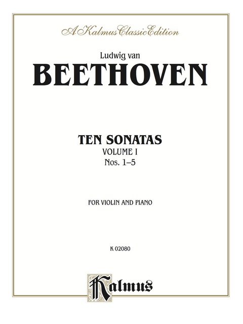 Cover image for book Ten Violin Sonatas, Volume I (Nos. 1-5): For Violin and Piano