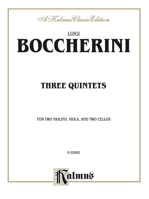 Cover image for book Three Quintets: For Two Violins, Viola, and Two Cellos
