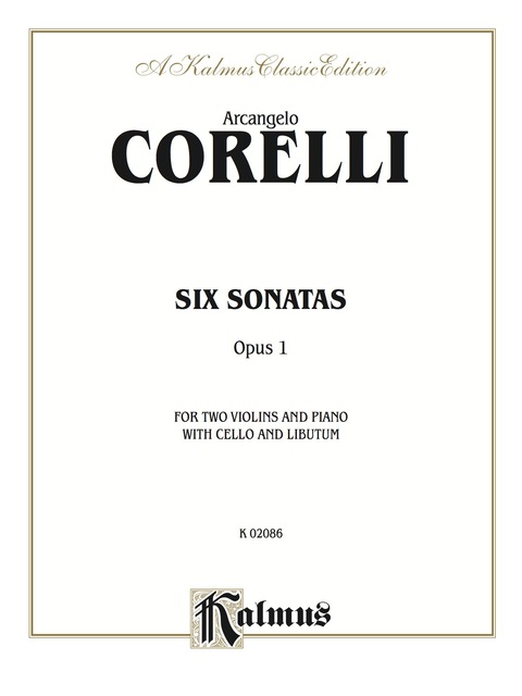 Cover image for book Six Sonatas, Op. 1: For Two Violins and Piano