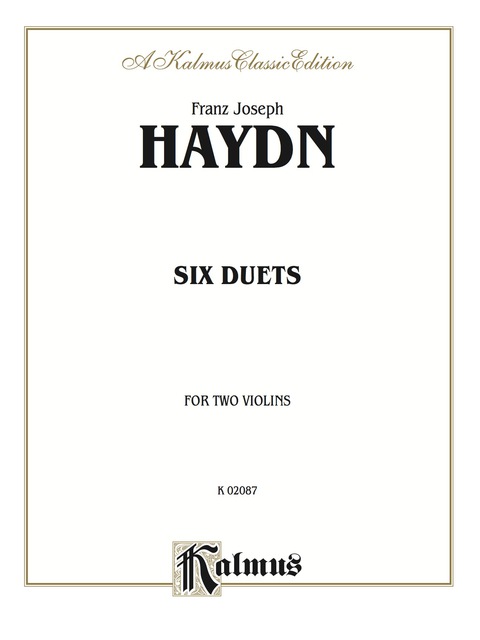 Cover image for book Six Duets: For Two Violins