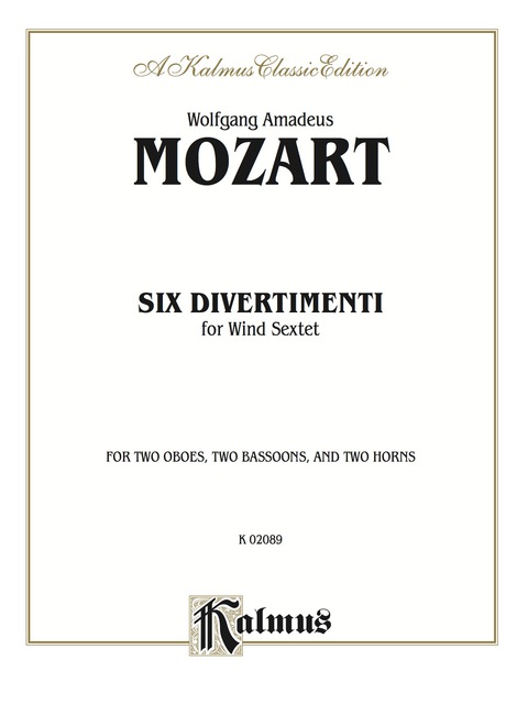 Cover image for book Six Divertimenti: For Wind Sextet
