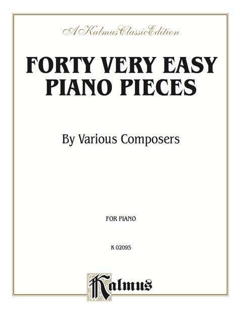 Cover image for book Forty Easy Piano Pieces by Various Composers
