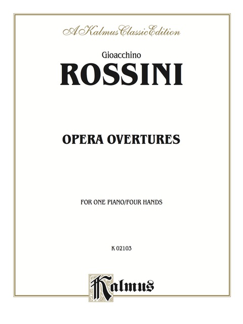 Cover image for book Opera Overtures: Piano Duet (1 Piano, 4 Hands)