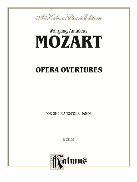 Cover image for book Opera Overtures: Piano Duet (1 Piano, 4 Hands)